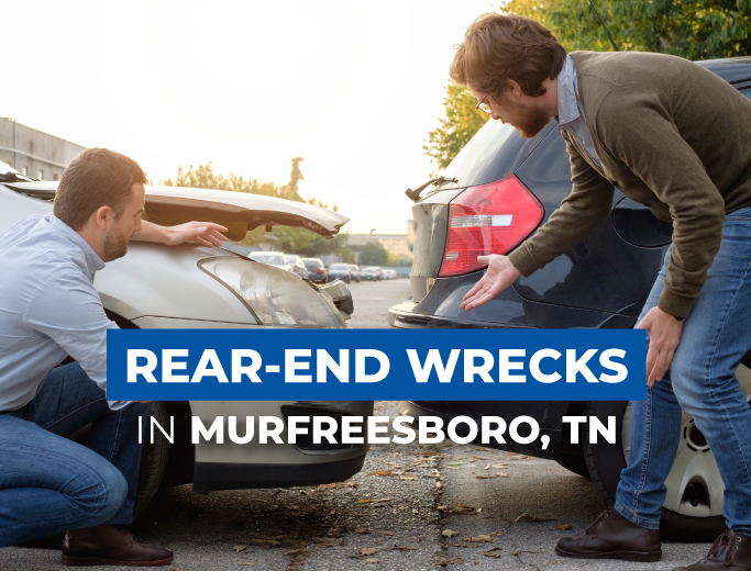 Rear-end car accident in Murfreesboro, TN