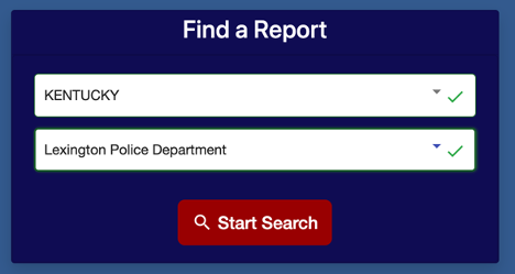 find a police report Lexington KY